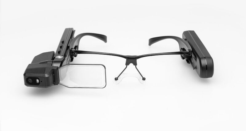 PxLens smart glasses with 4K-camera.